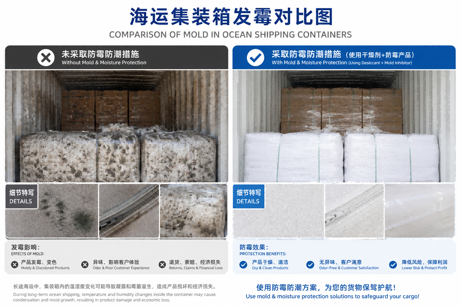Which Anti-Mildew Desiccant Performs Best in Humid Climates for Sea Freight and Storage?