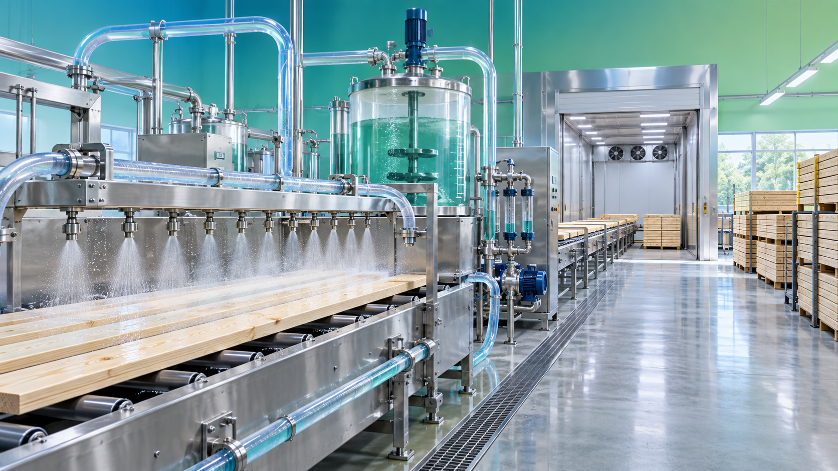 How a wood anti-mold treatment factory controls batch consistency