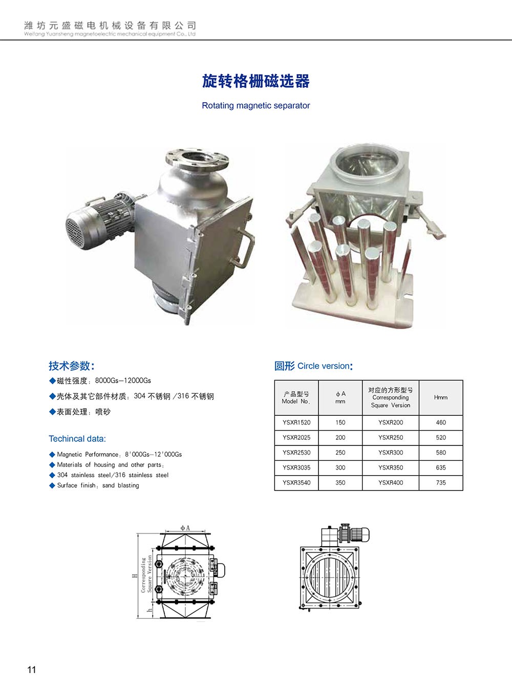 Rotary Grid Magnetic Separator