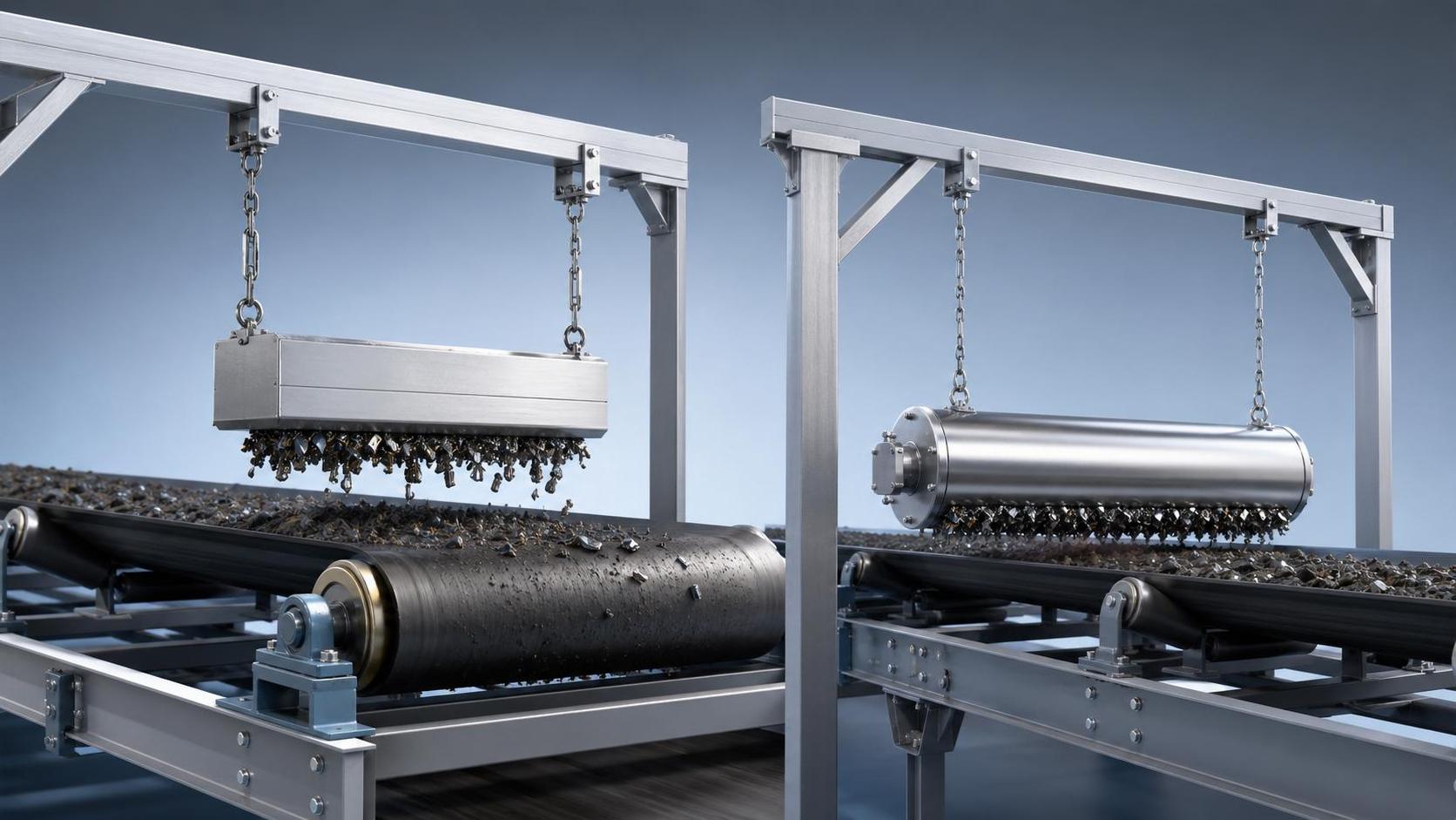 Suspended Permanent Magnetic Iron Separator vs Inline Type: Main Differences