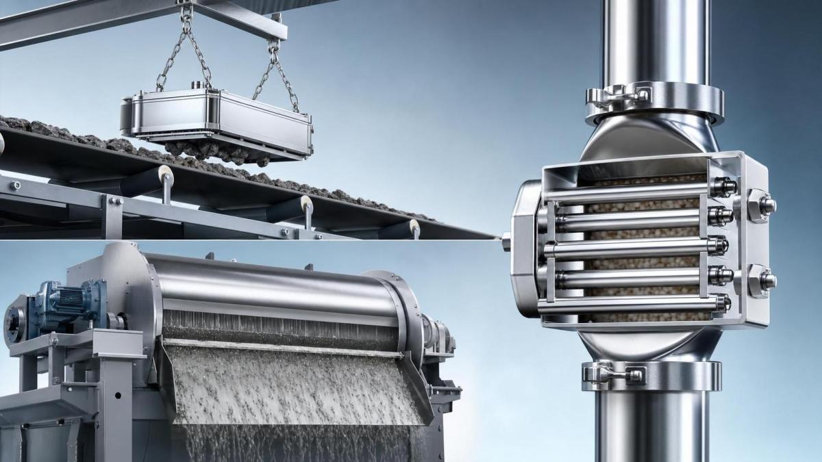 Industrial Magnetic Separator Types Explained for Recycling, Mining, and Food Lines Industrial Magnetic Separator Types Explained for Recycling, Mining, and Food Lines