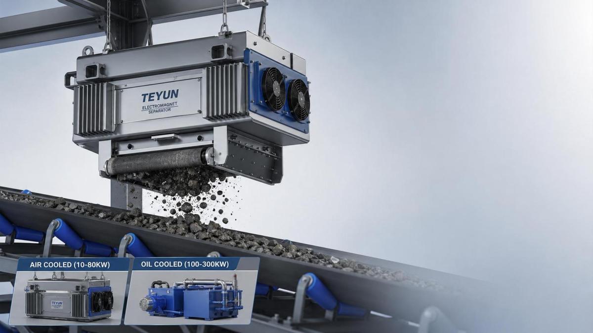 Electromagnetic Iron Separator Price: How Cooling Method and Power Affect Budget Electromagnetic Iron Separator Price: How Cooling Method and Power Affect Budget