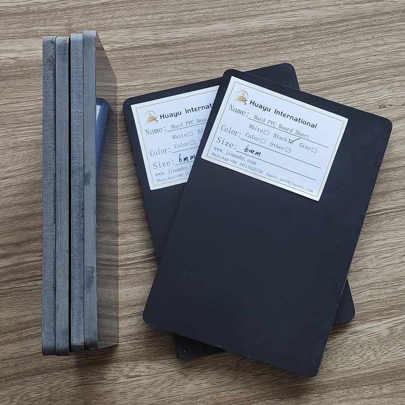 Black Rigid PVC Sheet Solid PVC Panel High Hardness Industrial Grade