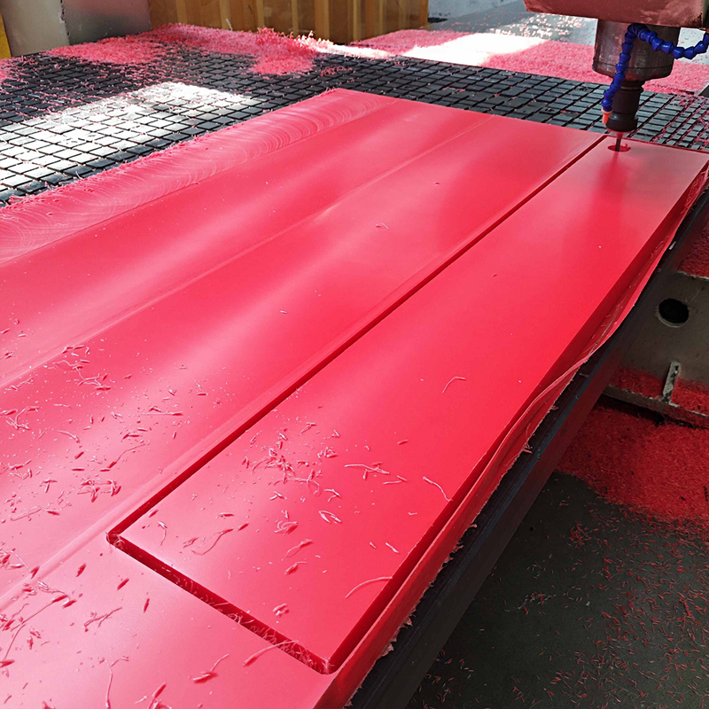 Red UHMWPE Sheet | Food Grade Non Stick Easy Cleaning Panel