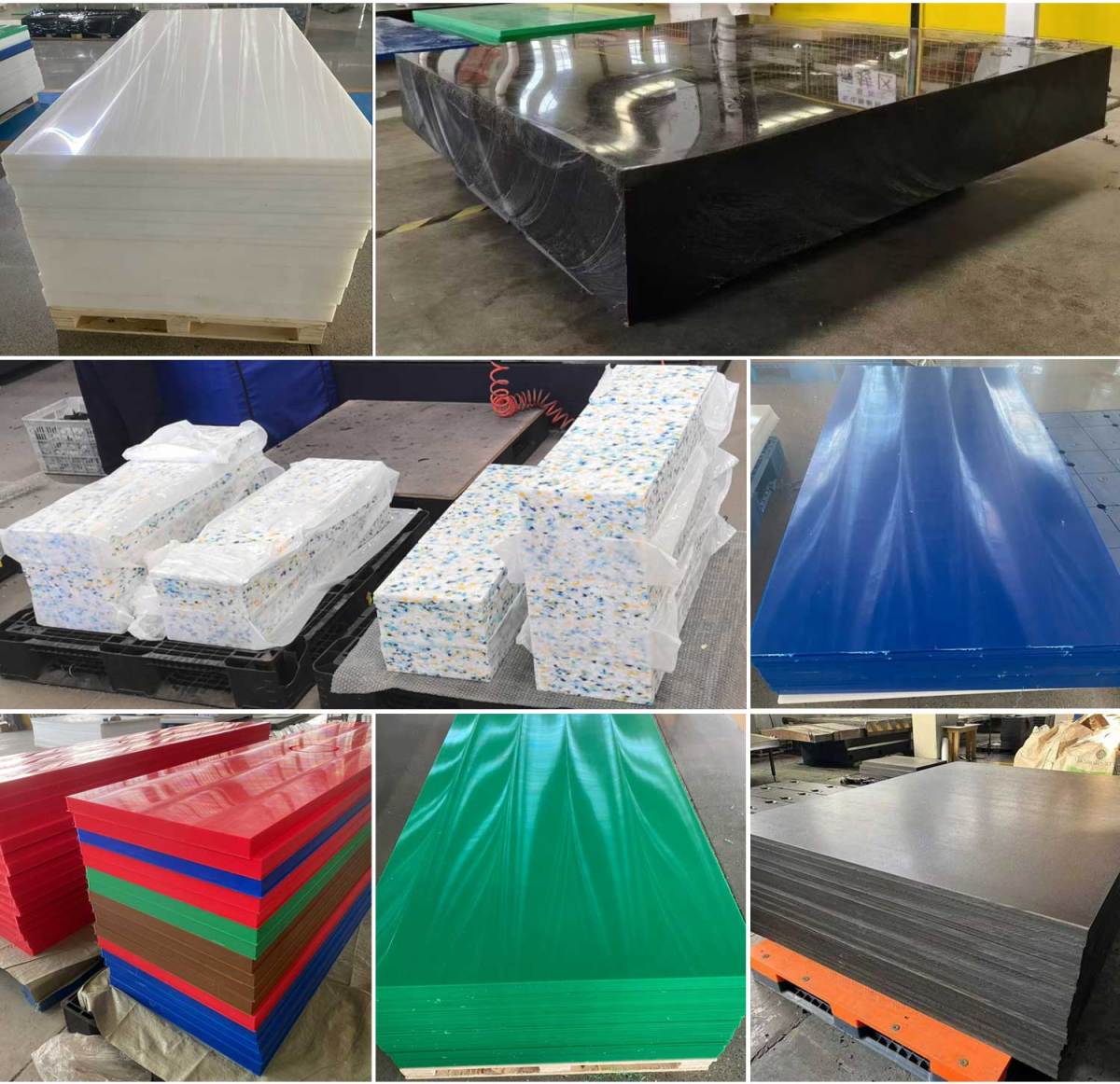 Colors & Styles of UHMWPE Sheets UHMWPE板-产品展示
