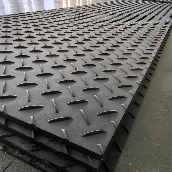 HDPE Ground Protection Mats Anti Slip Plastic Road Plates