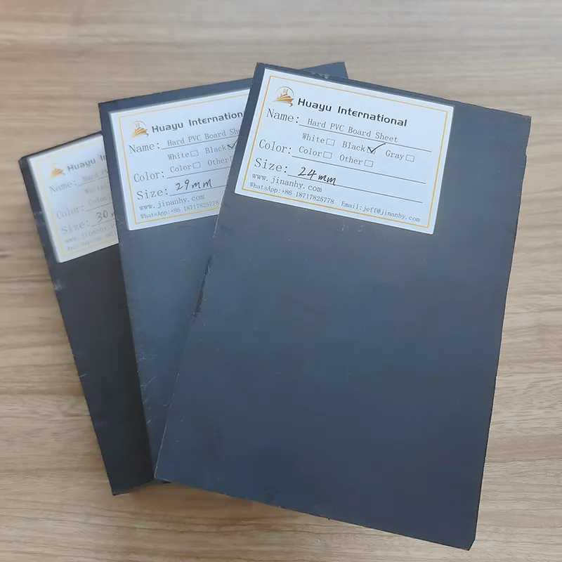 Black Thick Rigid PVC Board High-Density PVC Board Bulk Wholesale