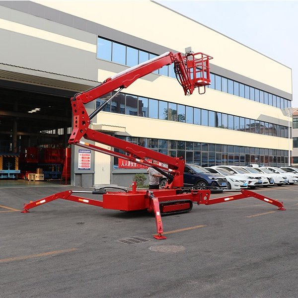 Tracked articulated boom lift platform
