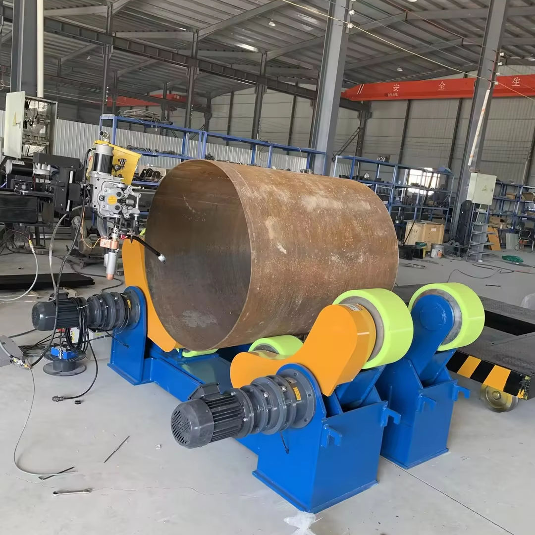 Supercnc Heavy Duty 5 10 20 Ton Pipe Tank Weld Rotatoring Roller Stand Self Adjustable Welding Turning Roller