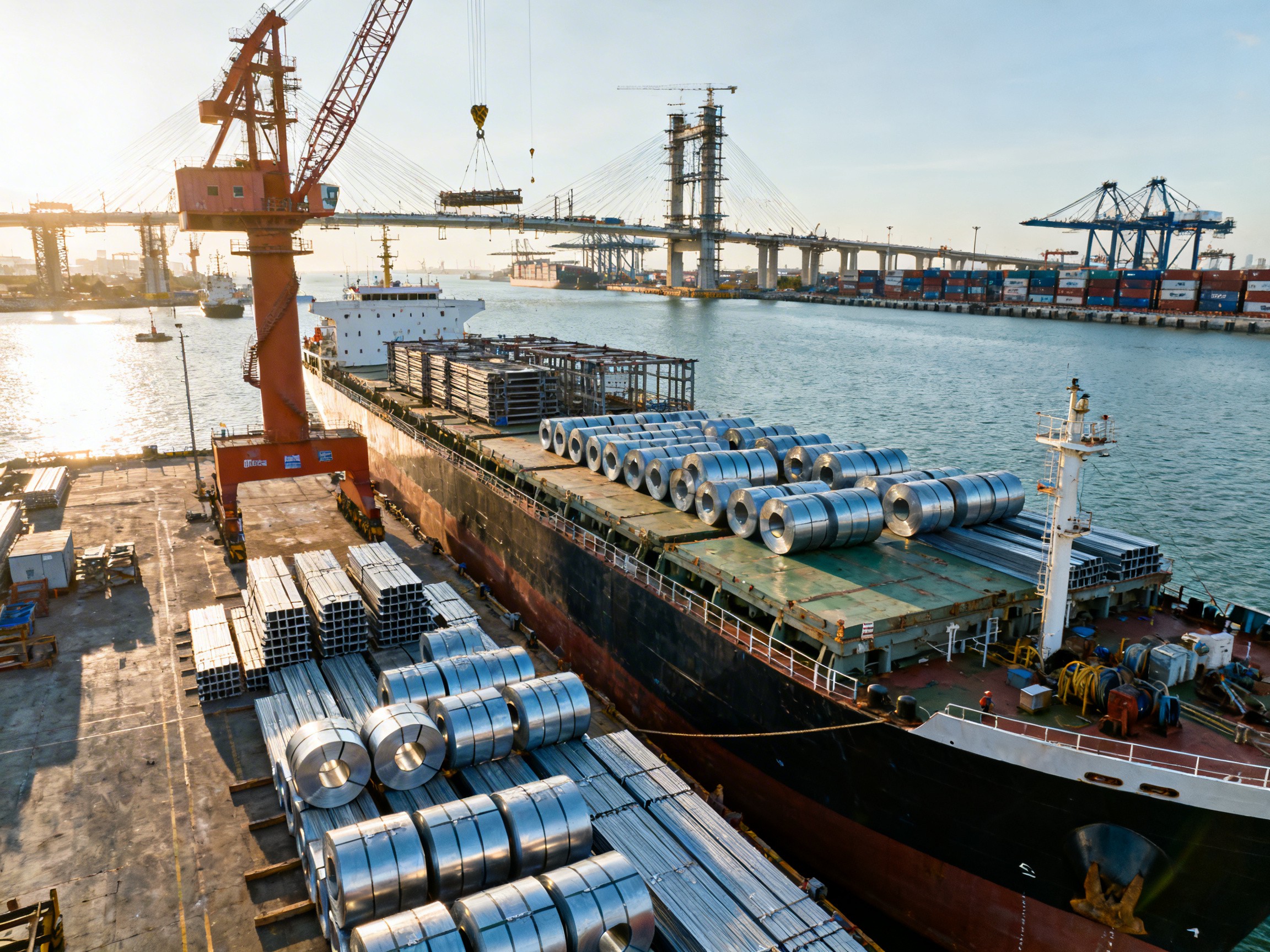Supporting Infrastructure Projects in Southeast Asia: Shandong Chengshi Metal Manufacturing Co., Ltd. Completes Export Delivery of 10,000 Tons of Steel