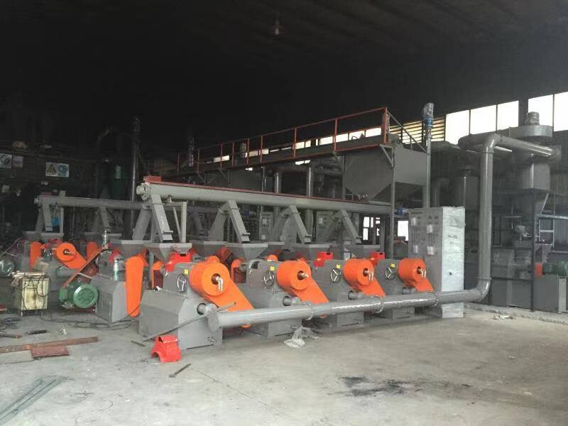 European Client Test Crusher Unit for Recycled Rubber