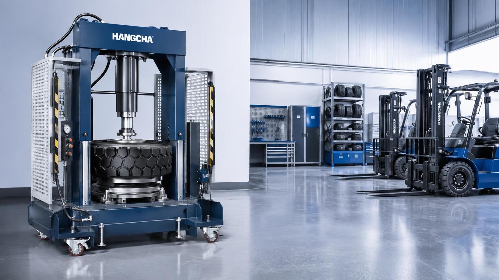 When a mobile solid tyre compression press makes sense