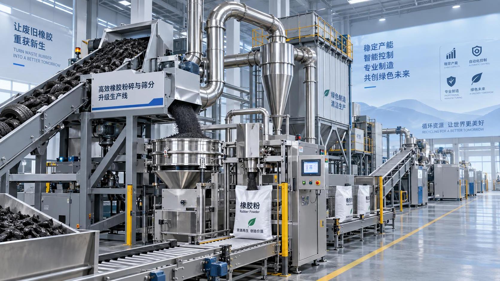 When rubber powder machine capacity justifies a line upgrade