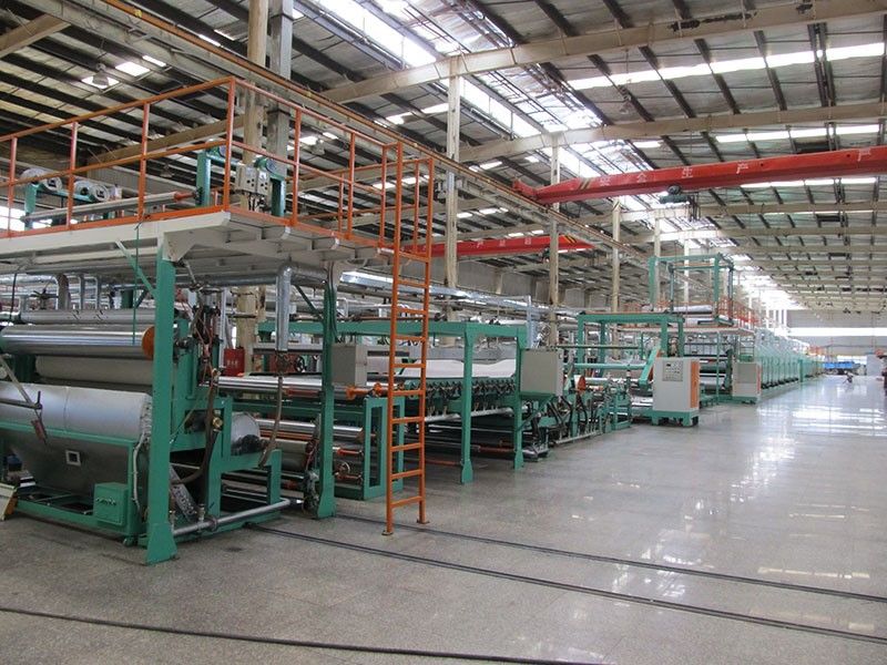 Sport flooring laminating line