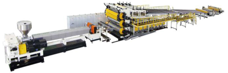 used_second hand pp pe abs ps sheet extruder line