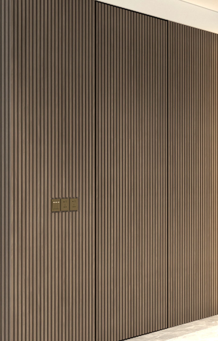 Groove Type Hidden Door