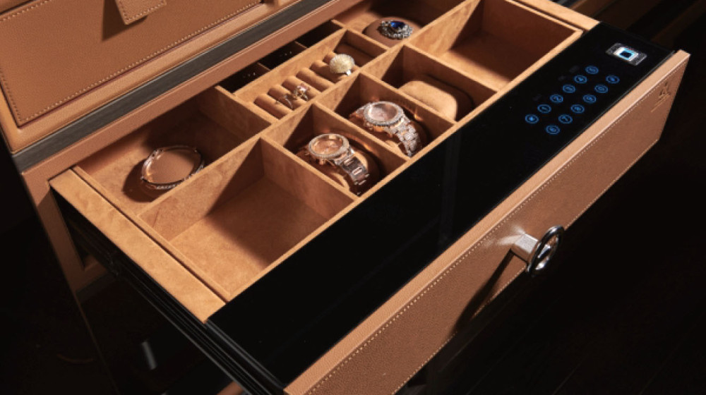 Leather password drawer