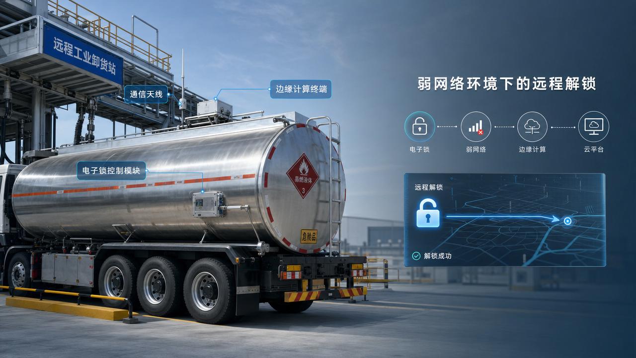 Can Network Delay Prevent a Tanker From Unlocking on Site?
