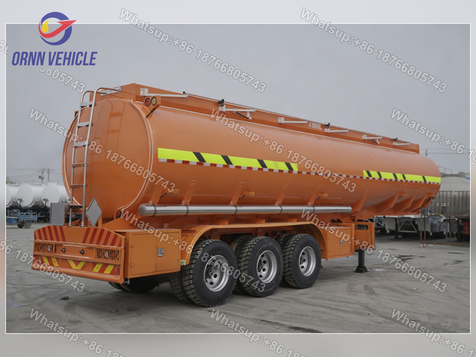 41 m³ Single-Compartment Stainless Steel Tanker Truck with Vapor Recovery System