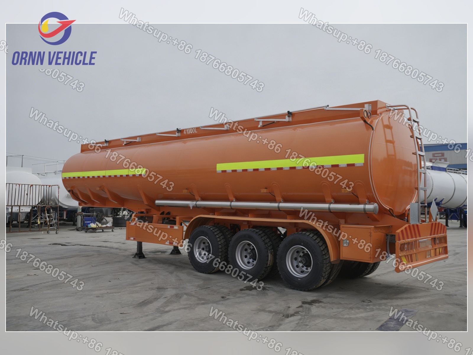 41 m³ Single-Compartment Stainless Steel Tanker Truck with Vapor Recovery System