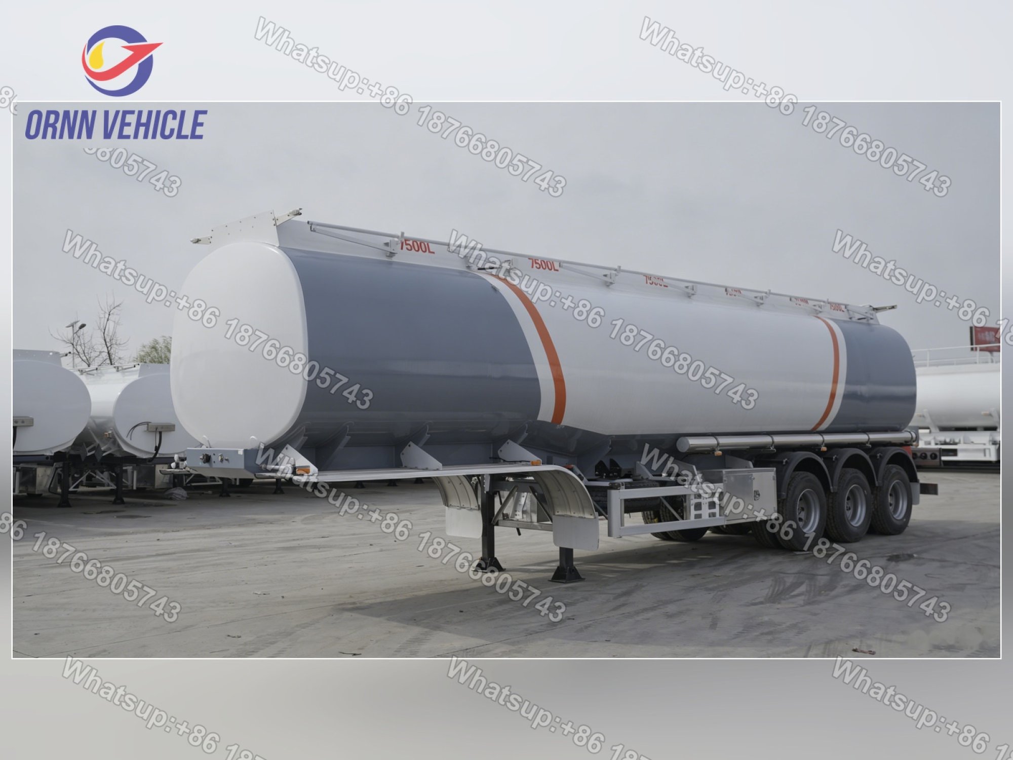 45 m³ 6-Compartment Painted Aluminum Alloy Tanker with Vapor Recovery System 45 m³ 6-Compartment Painted Aluminum Alloy Tanker with Vapor Recovery System