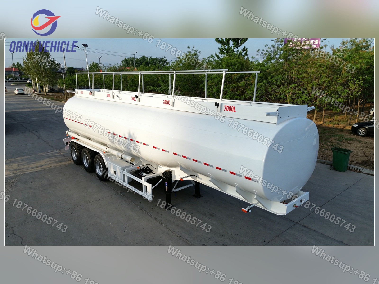 40 m³ 6-Compartment Carbon Steel Tanker Semi-Trailer