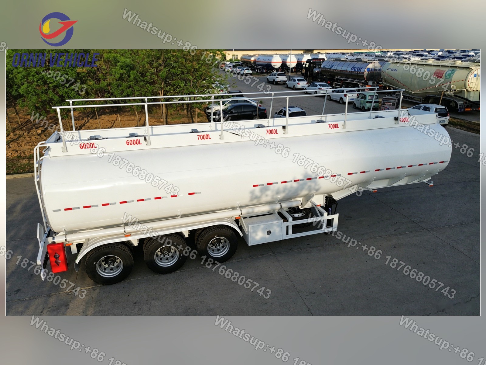 40 m³ 6-Compartment Carbon Steel Tanker Semi-Trailer