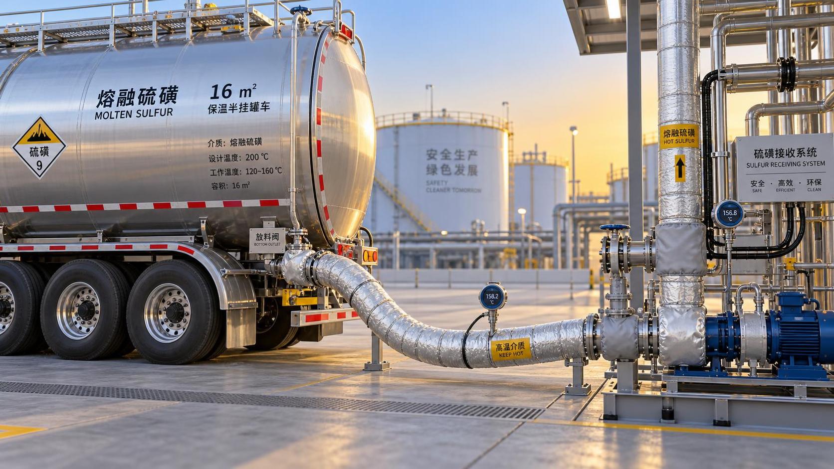 Preventing Sulfur Solidification During Loading and Unloading Tanker Operations Preventing Sulfur Solidification During Loading and Unloading Tanker Operations