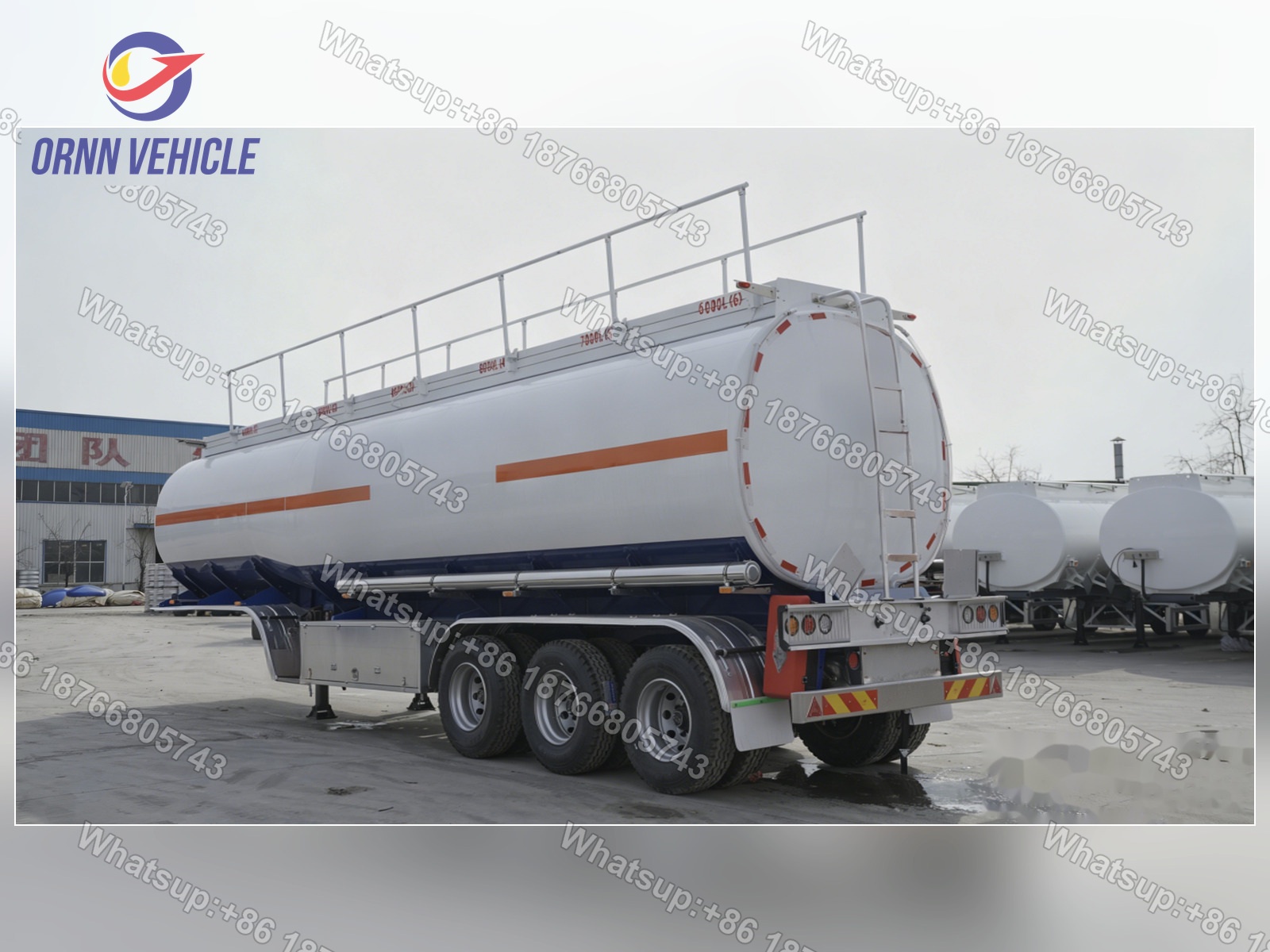 45m³ 6-Compartment Painted Aluminum Alloy Fuel Tanker with Vapor Recovery Design Checks for Safer and Faster Delivery 45m³ 6-Compartment Painted Aluminum Alloy Fuel Tanker with Vapor Recovery Design Checks for Safer and Faster Delivery