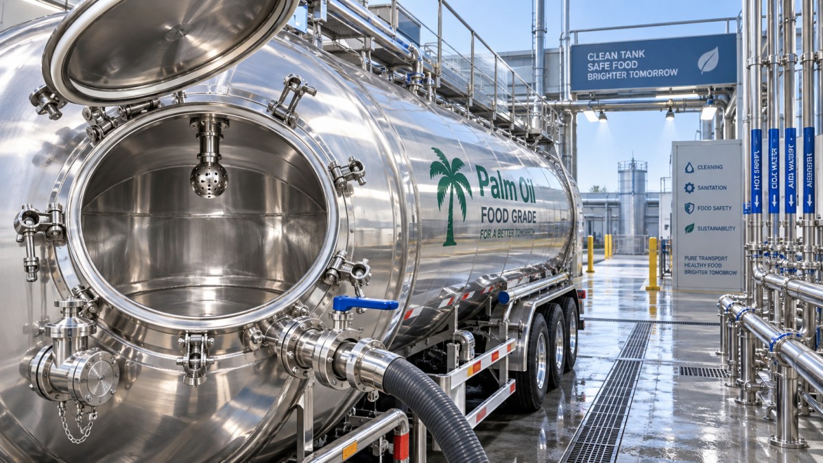 Normes de nettoyage pour les remorques-citernes en acier inoxydable destinées au transport d’huile de palme alimentaire