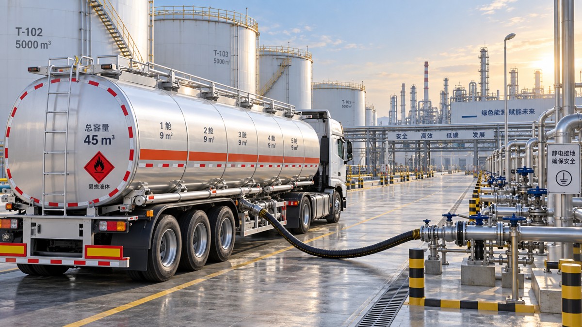 Building High-Volume Fuel Distribution Plans Around a 45 m3 Semi Trailer Élaborer des plans de distribution de carburant à grand volume autour d'une semi-remorque de 45 m3