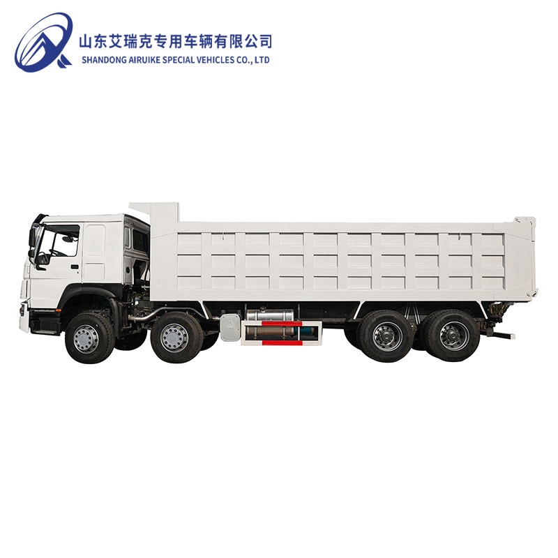 Refurbished HOWO TH7 460hp 8x4 12-Wheel Dump Truck to Africa 