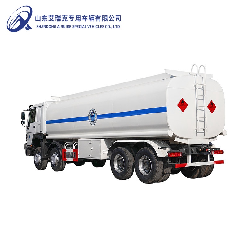 Used HOWO Oil Tanker White 30m3 8×4 Oil Tank Truck in Stock