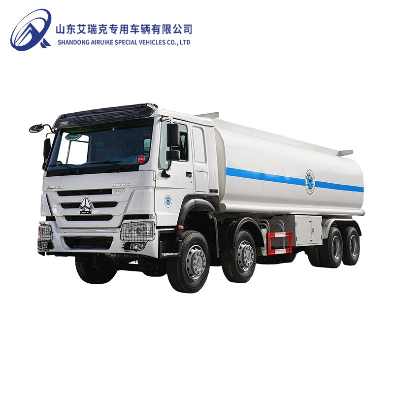 Used HOWO Oil Tanker White 30m3 8×4 Oil Tank Truck in Stock