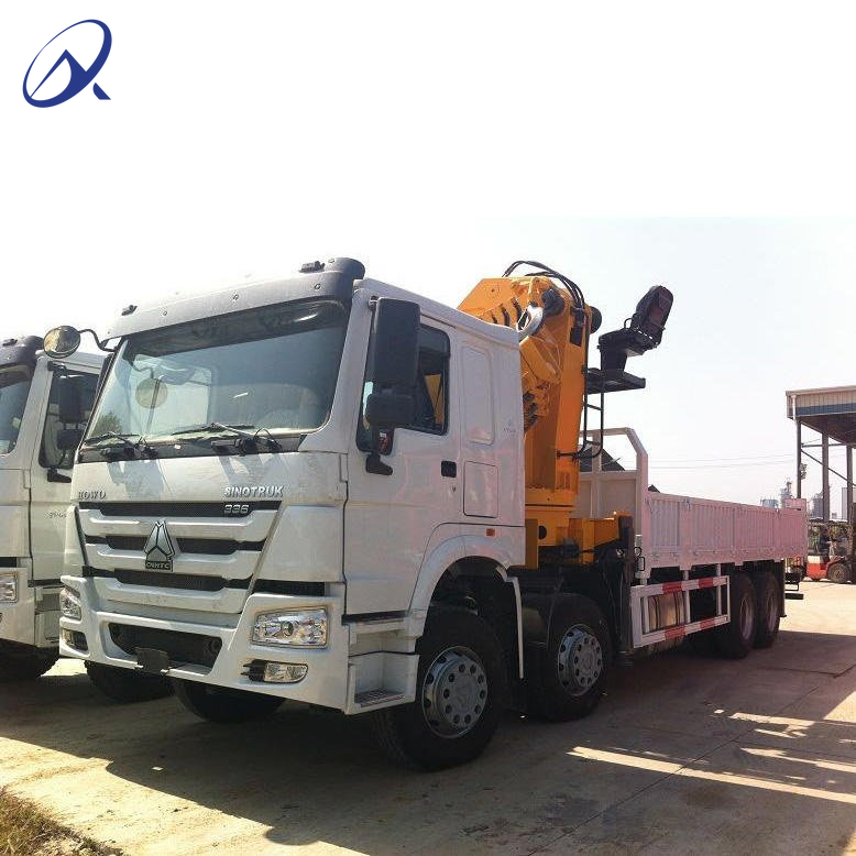 HOWO RHD 8*4 Folding Boom 12ton 8ton 371hp Knuckle Boom Crane Truck