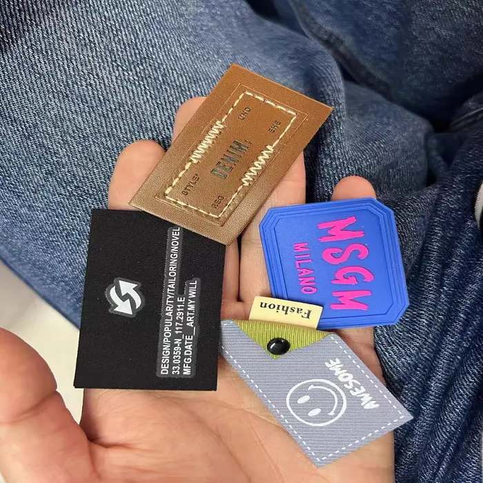 Custom Heat Transfer Labels with Glitter & Rubber Patches