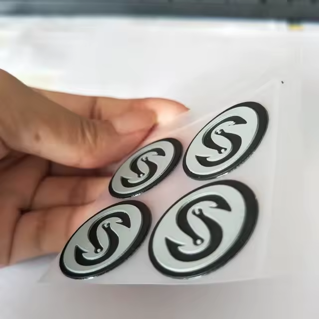 Custom Heat Transfer Labels with Glitter & Rubber Patches