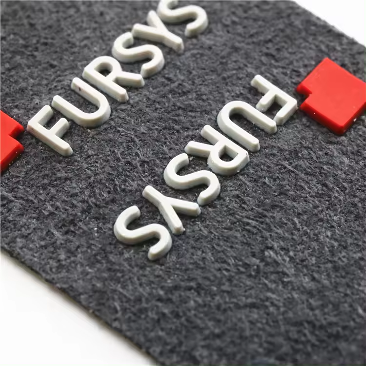 Custom Heat Transfer Labels with Glitter & Rubber Patches
