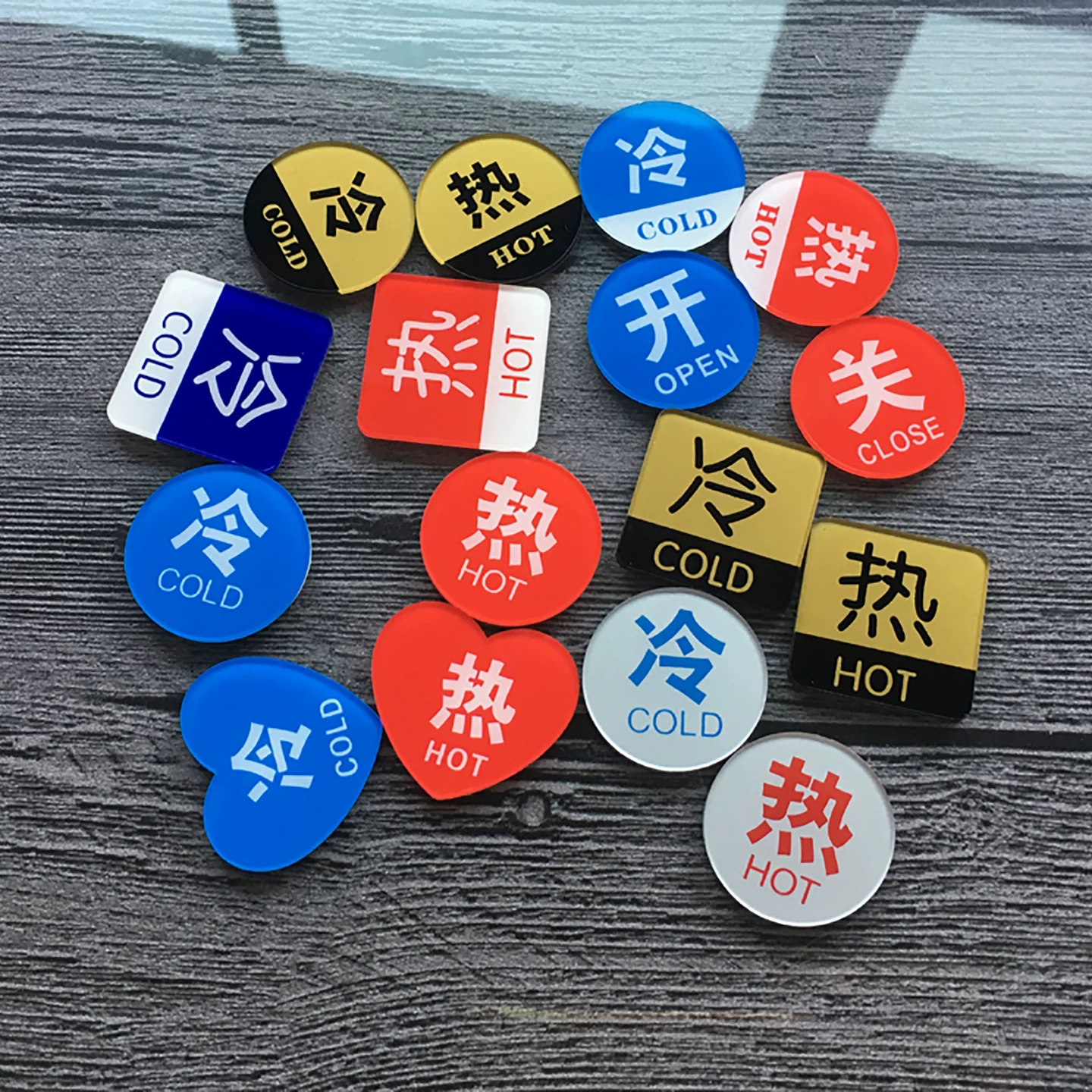 Retail Acrylic Display Stickers