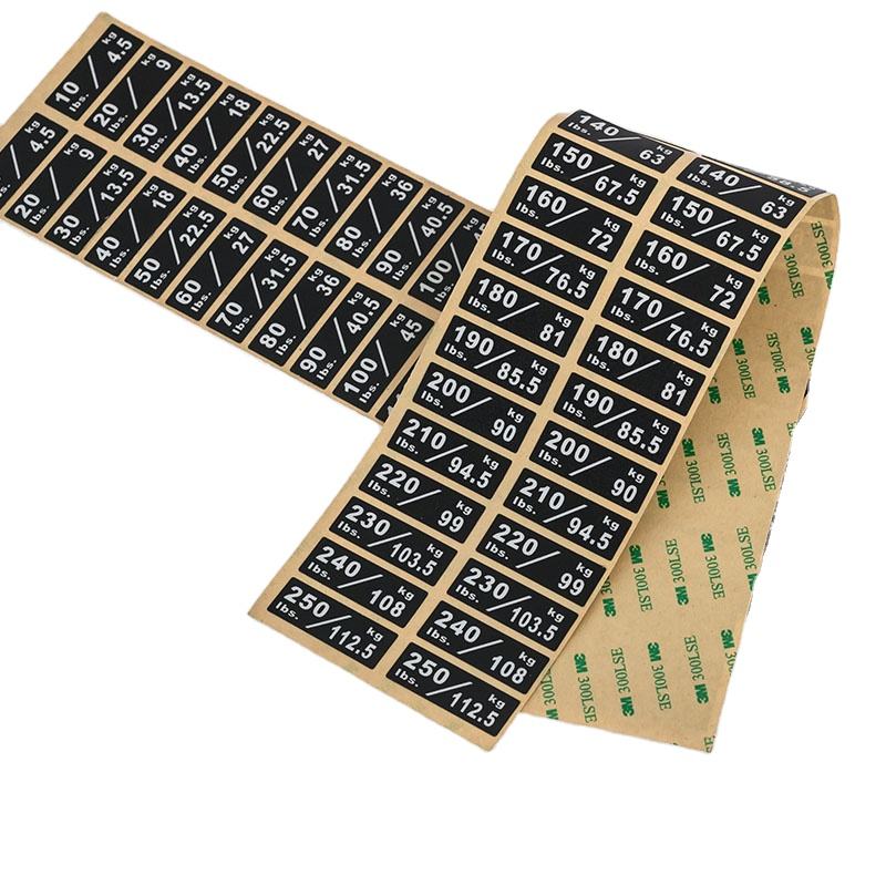 Custom Gym Weight Stack Stickers