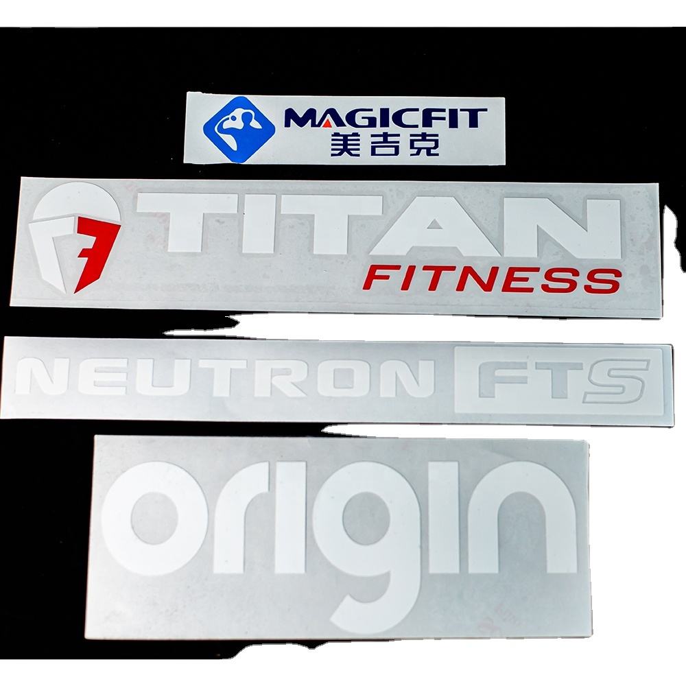 Metal Look Plastic Nameplate Stickers