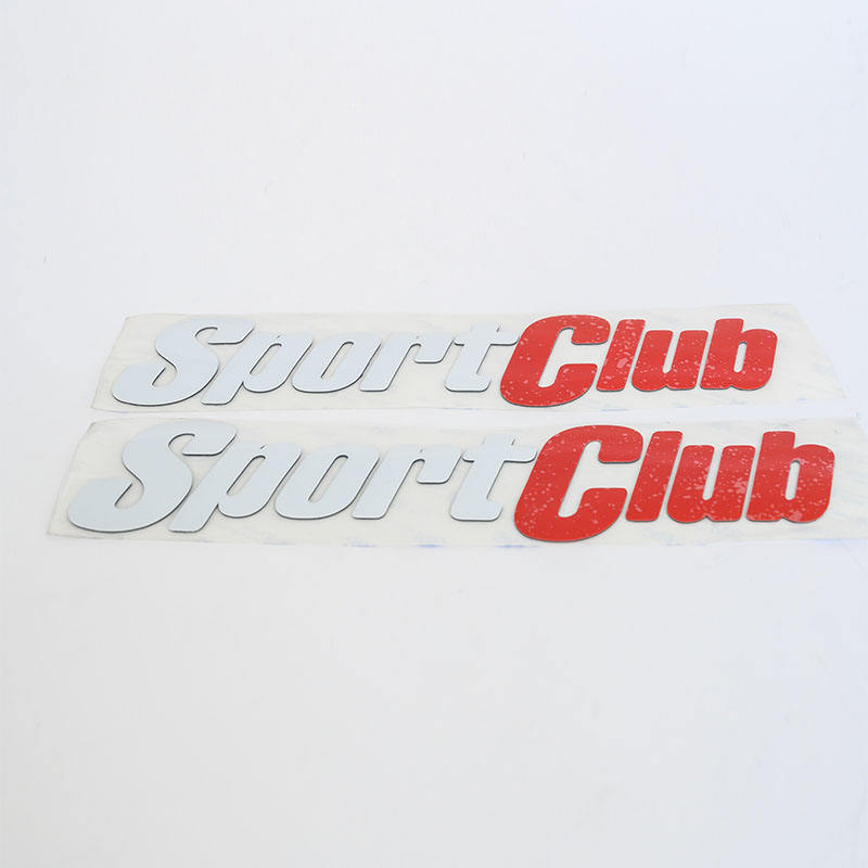 Metal Look Plastic Nameplate Stickers