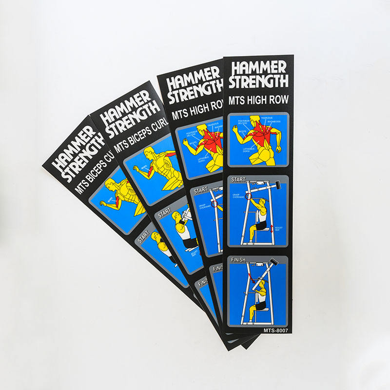 Fitness Equipment Instruction Stickers