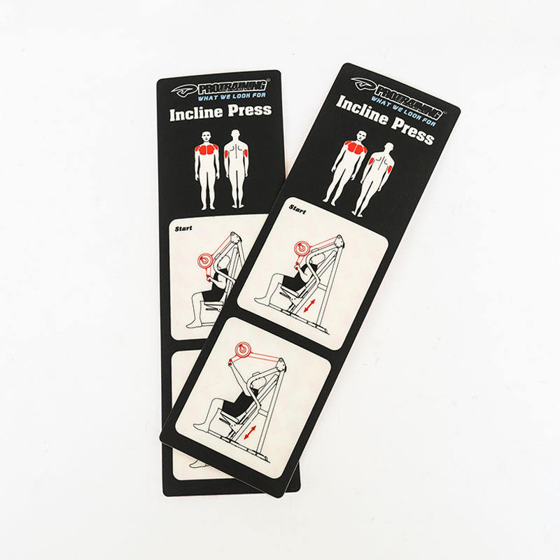 Fitness Equipment Instruction Stickers