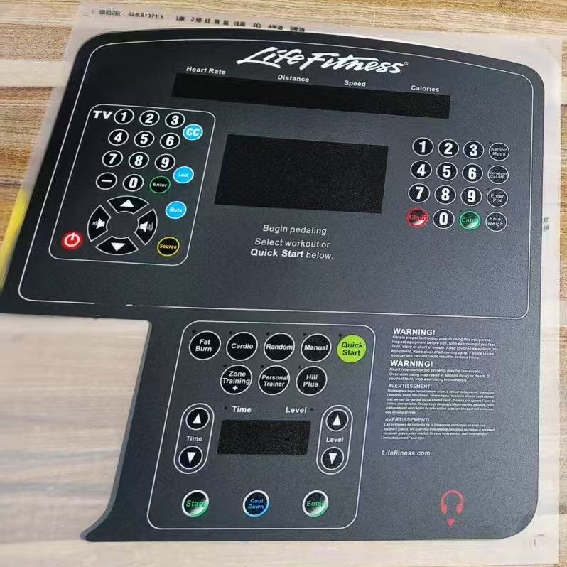 Gym Equipment Control Panel Stickers