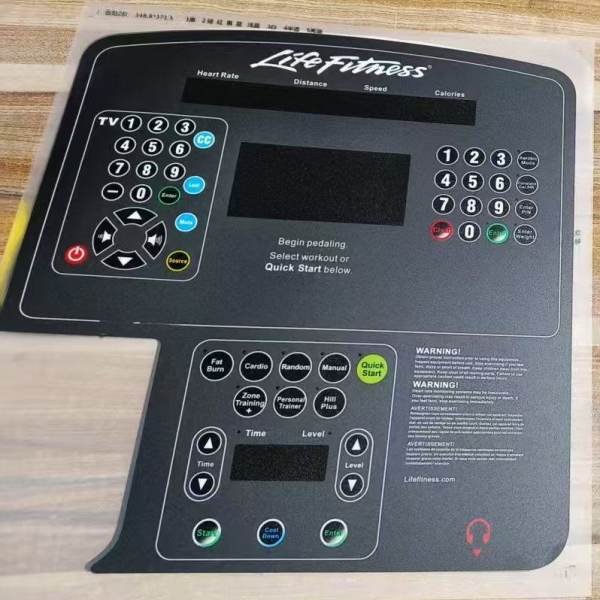 Gym Equipment Control Panel Stickers