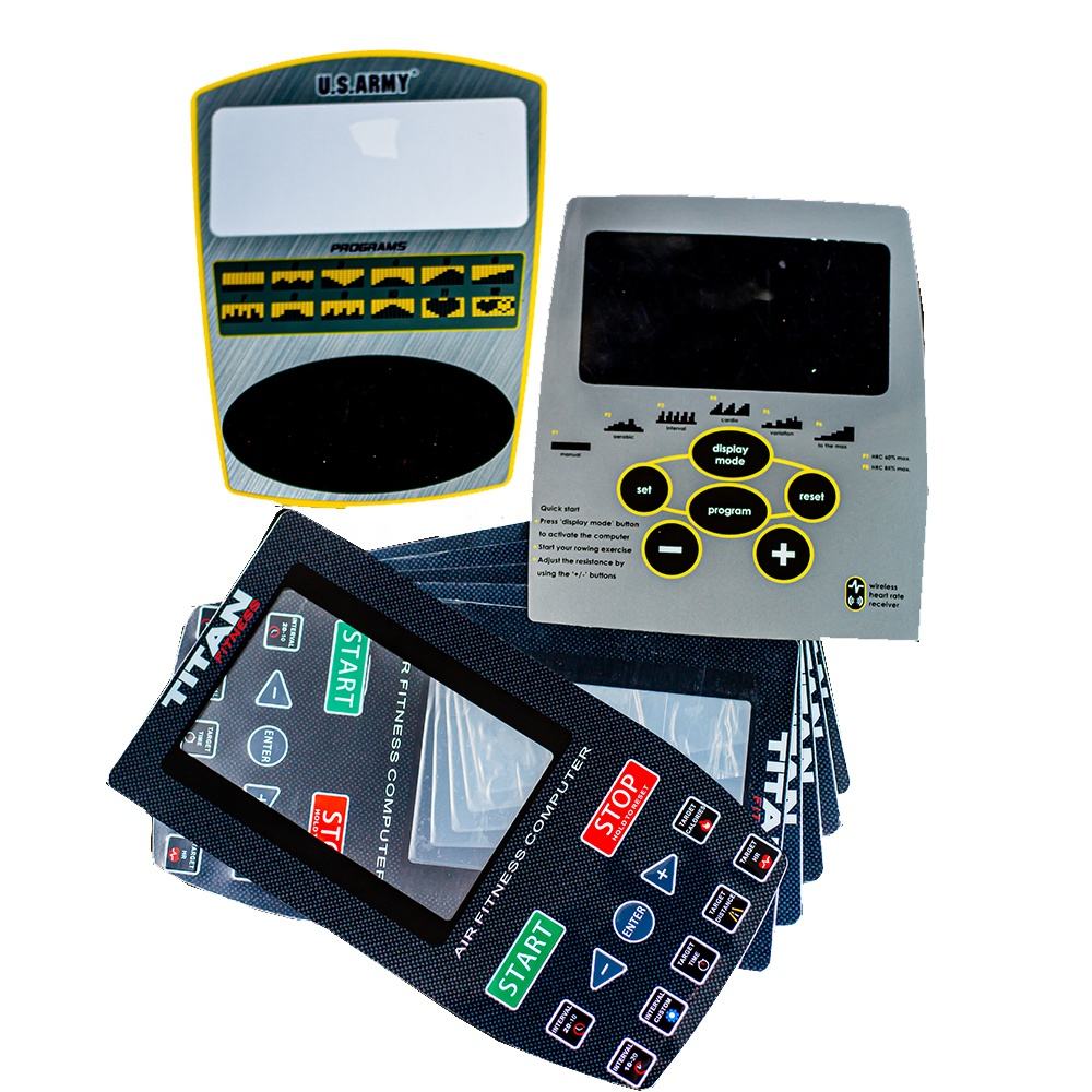 Gym Equipment Control Panel Stickers