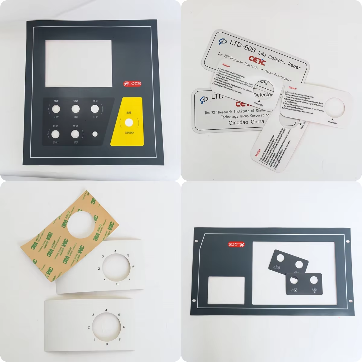 Gym Equipment Control Panel Stickers