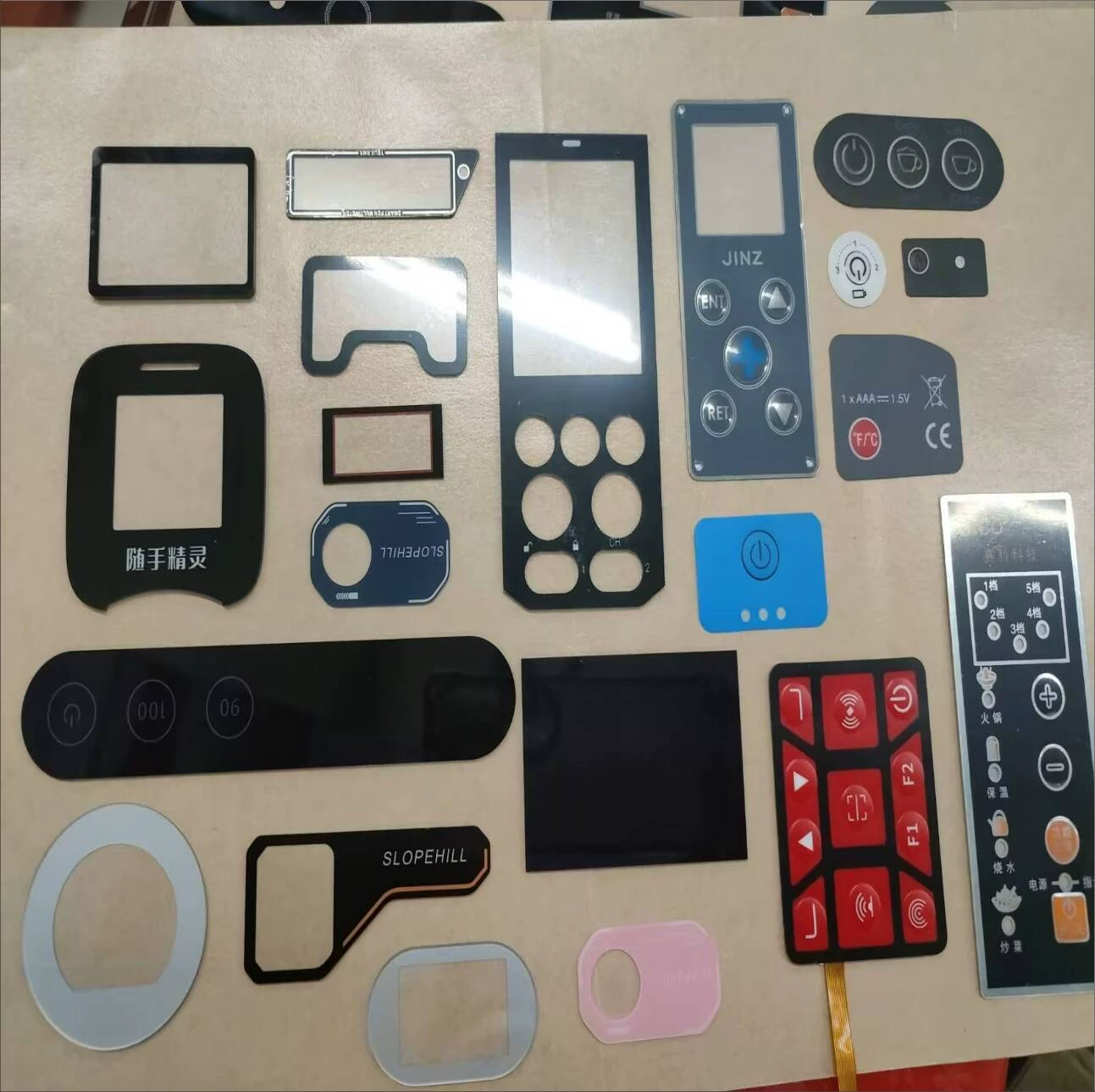 Flexible Control Panel Stickers
