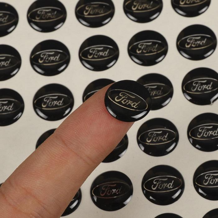 3D Epoxy Dome Logo Stickers
